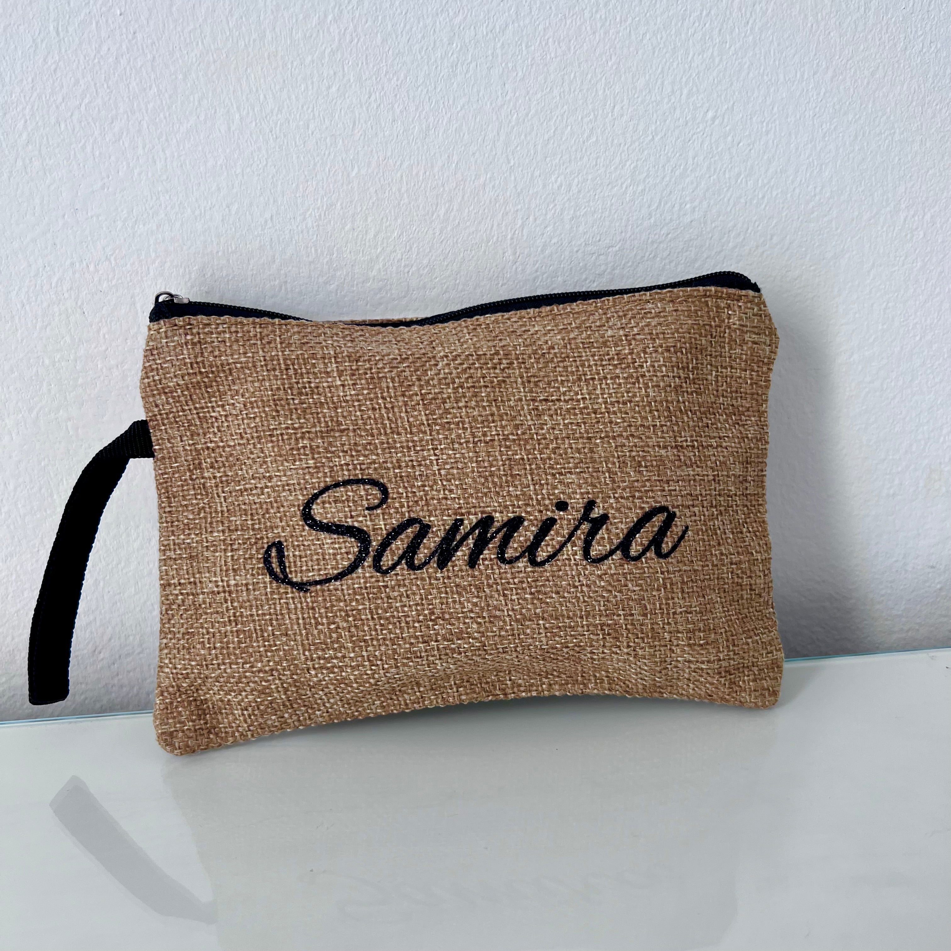 Pochette en Toile Personnalisée avec Prénom centré