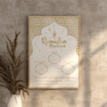 Affiche Calendrier Ramadan Doré