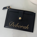 Porte monnaie avec porte carte personnalisé avec prénom