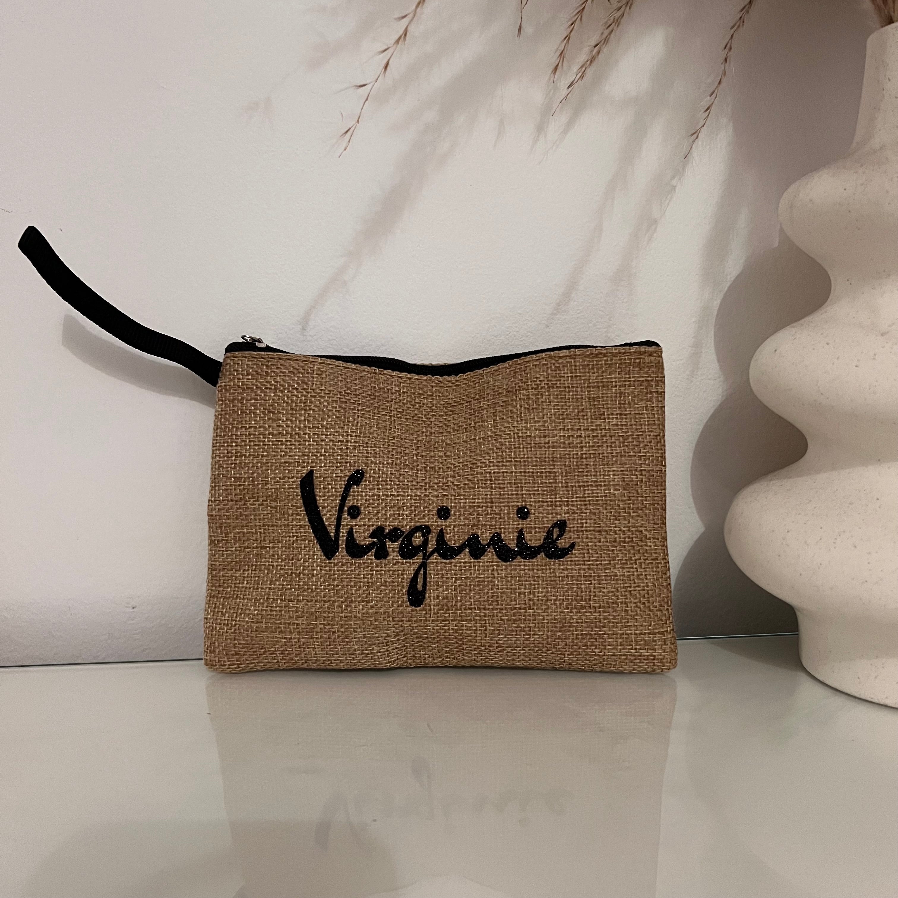 Pochette en Toile Personnalisée avec Prénom centré