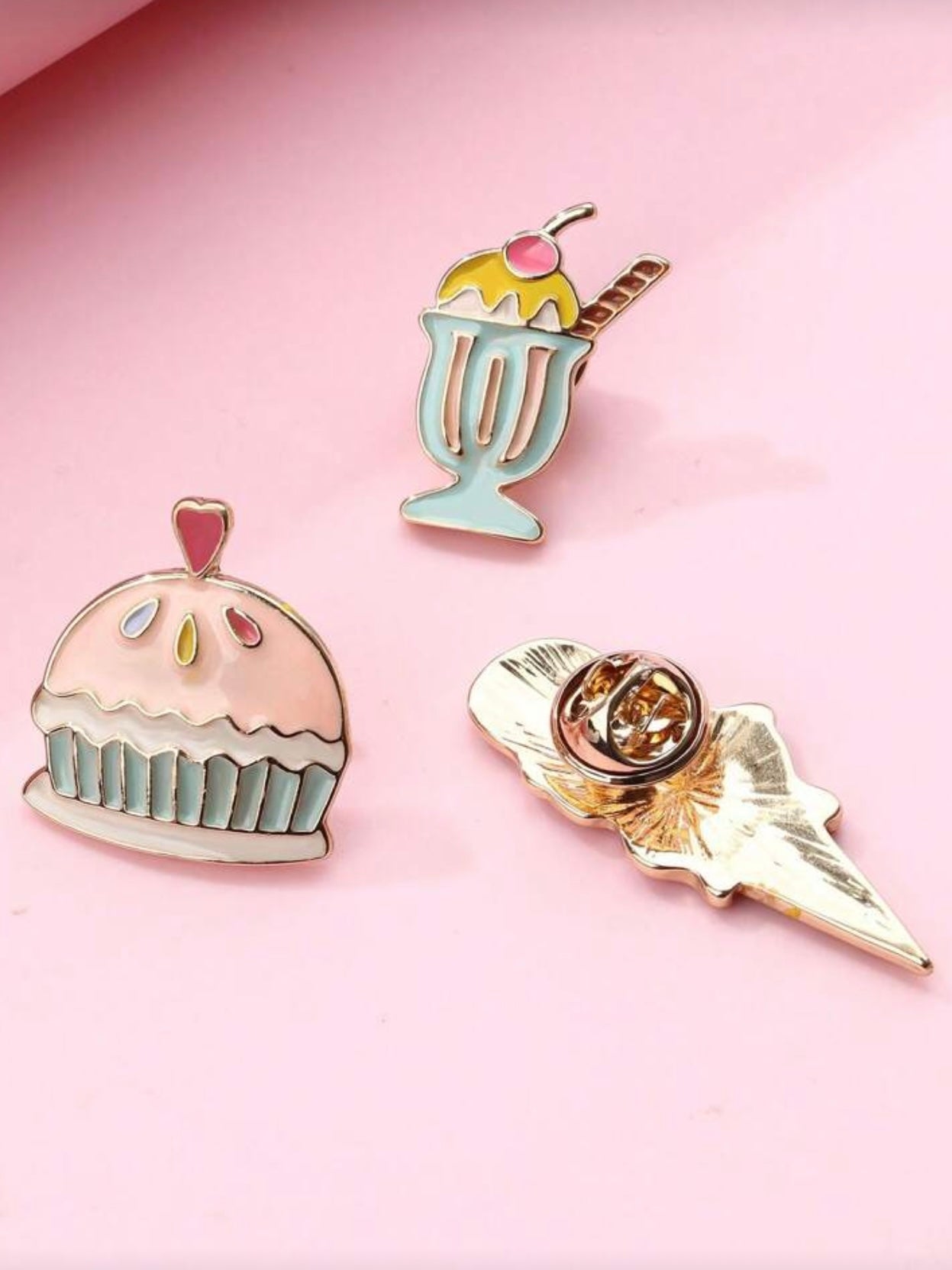 Ensemble de 3 Pin’s Glaces Gourmandes